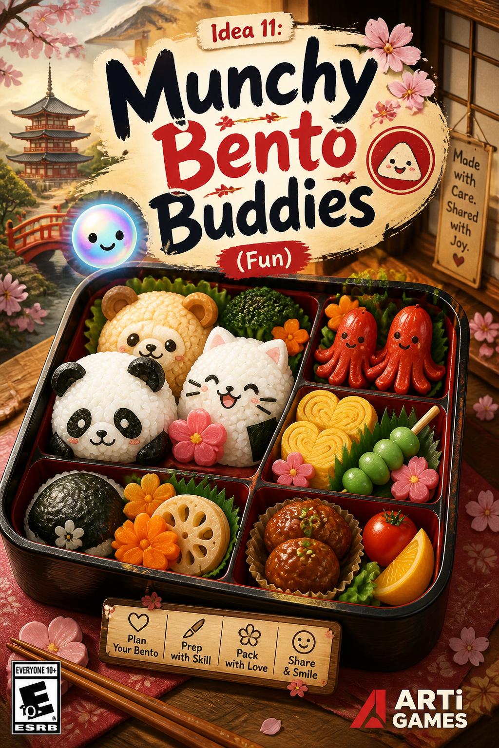 Idea 11:* Munchy Bento Buddies (Fun)
    *   *