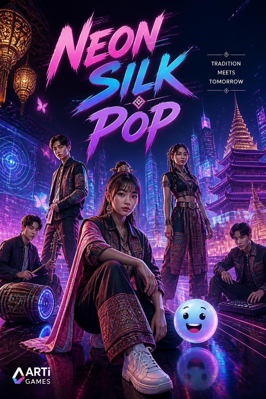 Neon Silk Pop