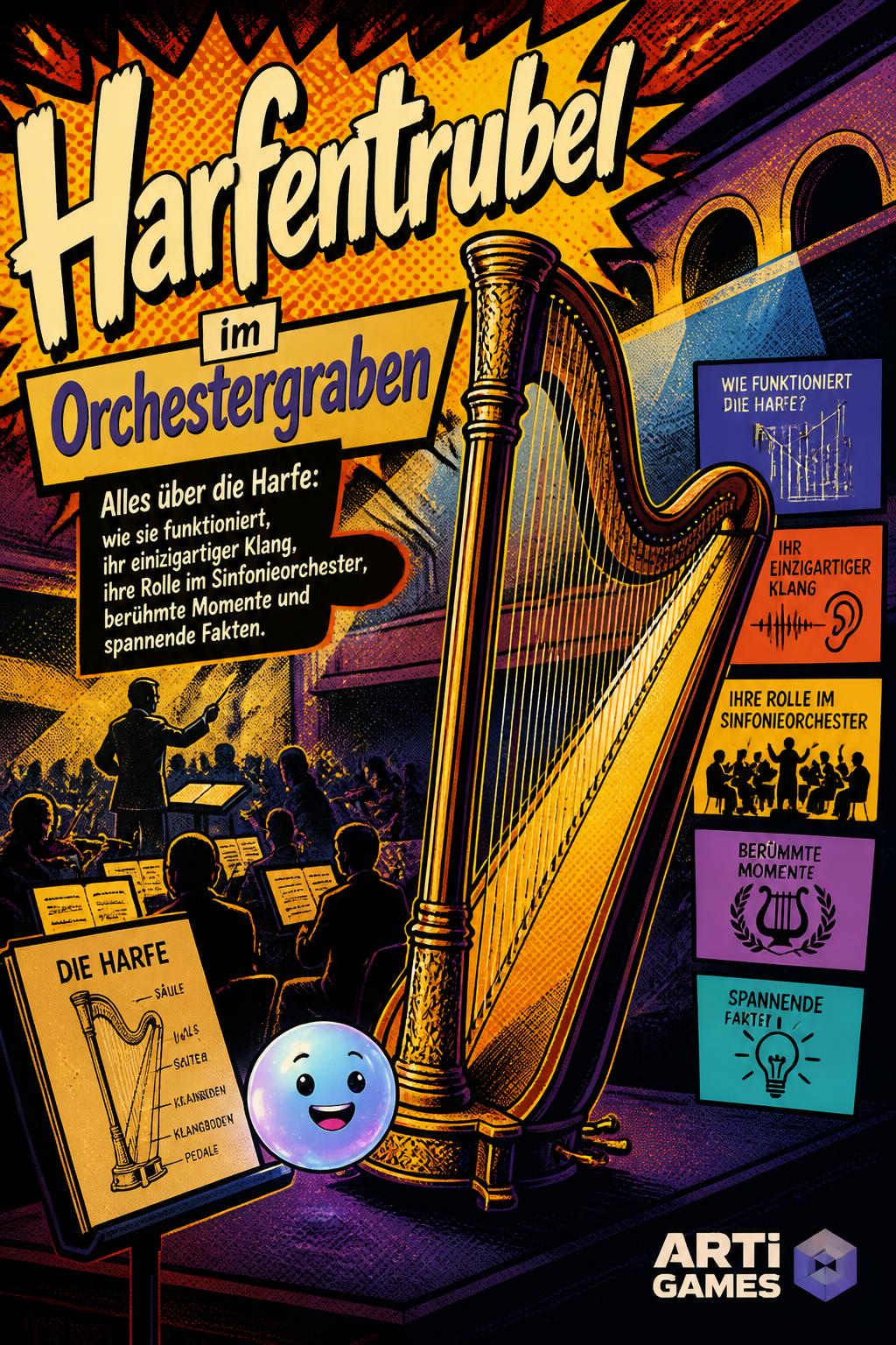 Harfentrubel im Orchestergraben