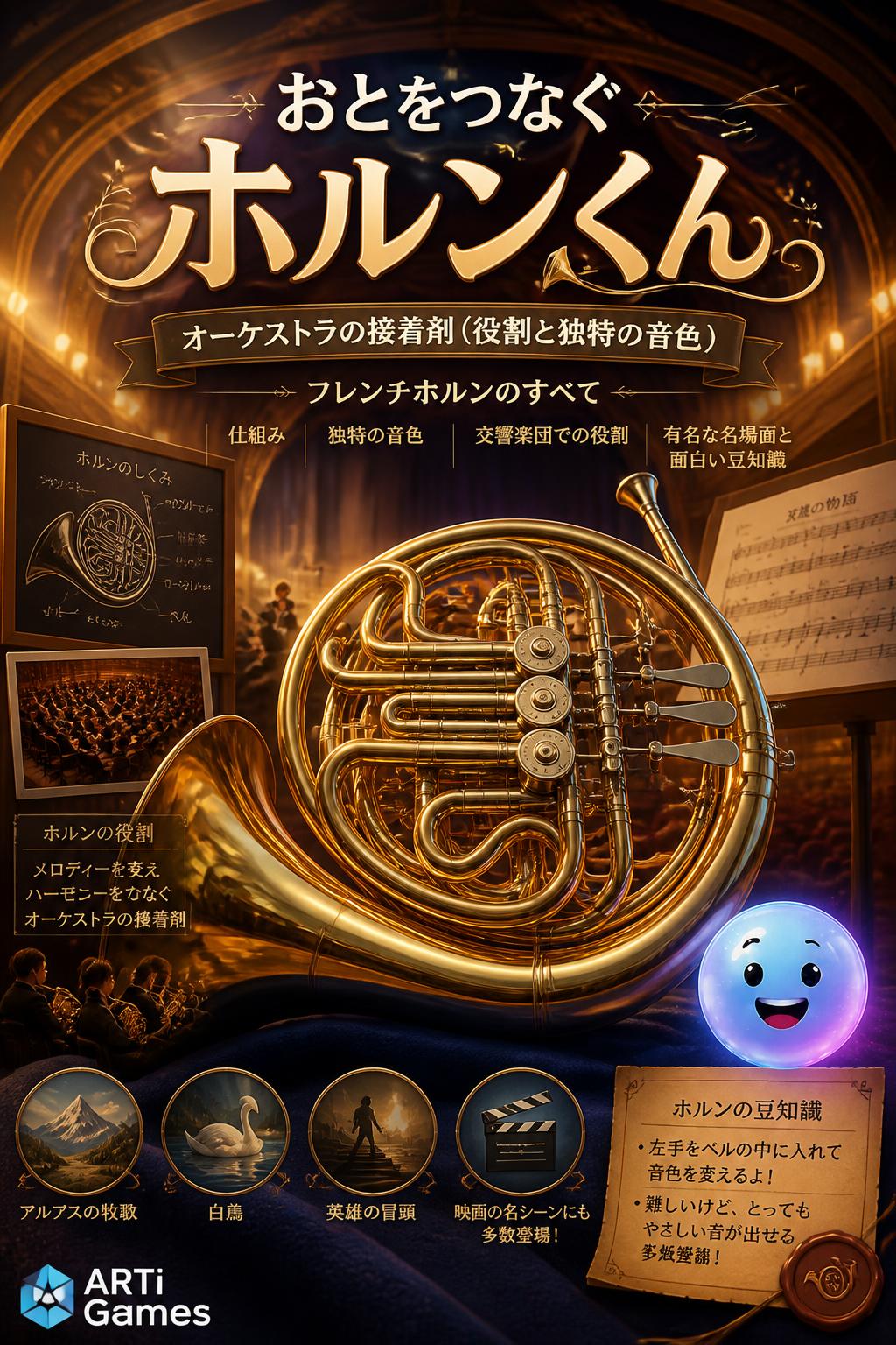 おとをつなぐ ホルンくん