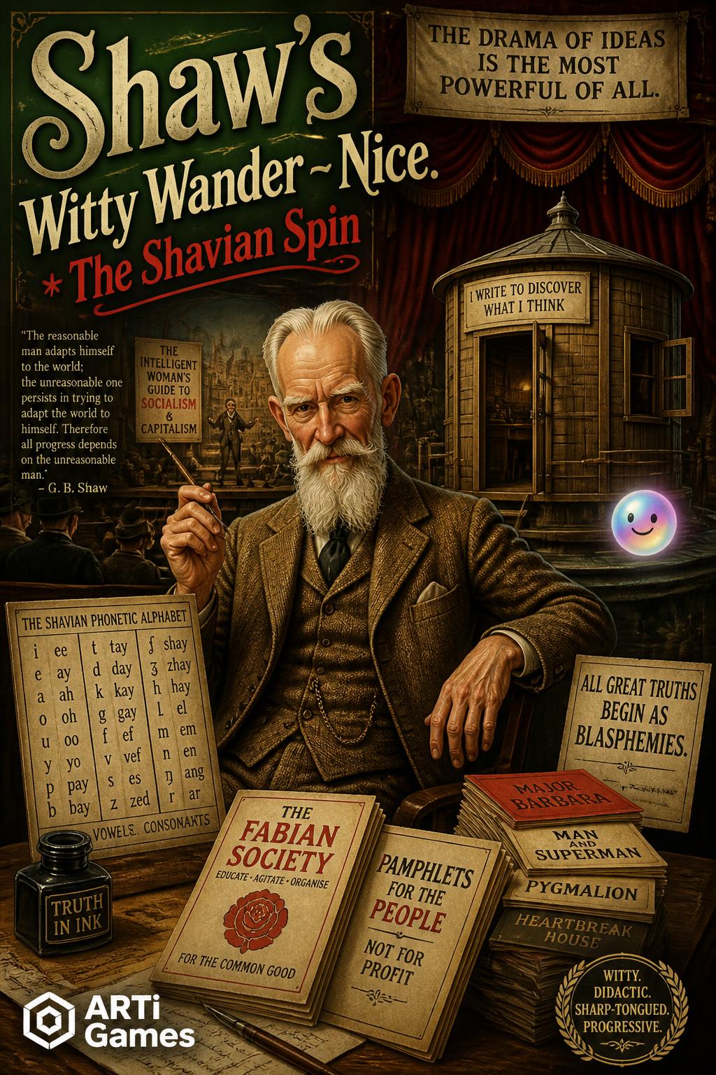 Shaw’s Witty Wander - Nice.
    *   The Shavian Spin