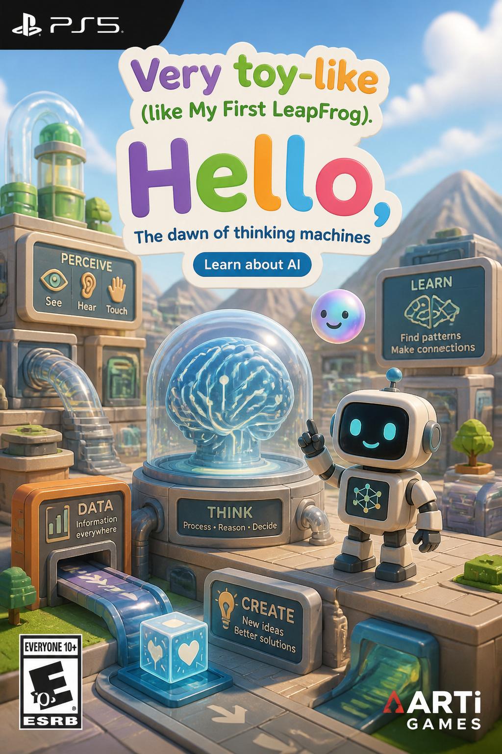 Very toy-like (like My First LeapFrog).
* Hello,