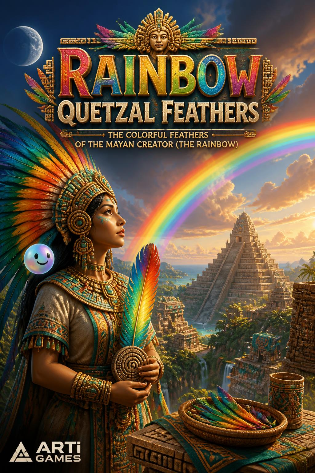 Rainbow Quetzal Feathers