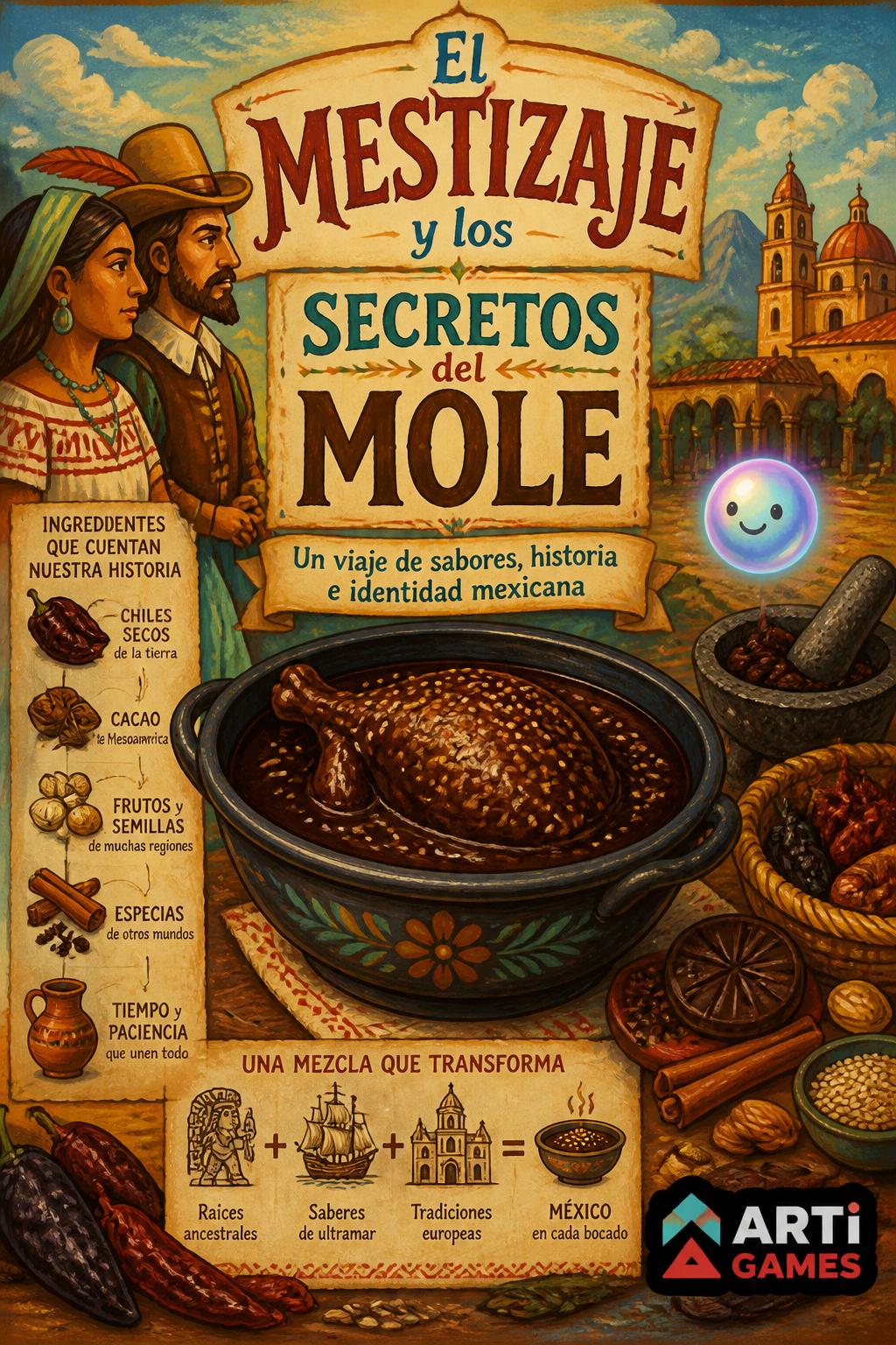 El Mestizaje y los Secretos del Mole