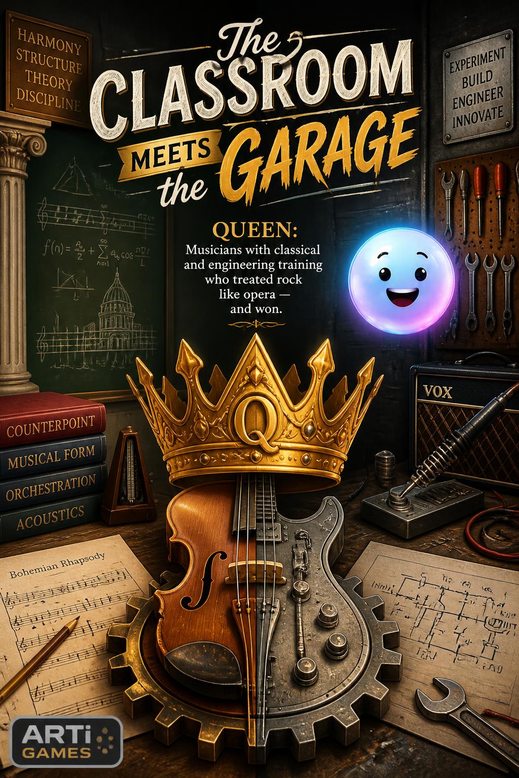 The classroom meets the garage