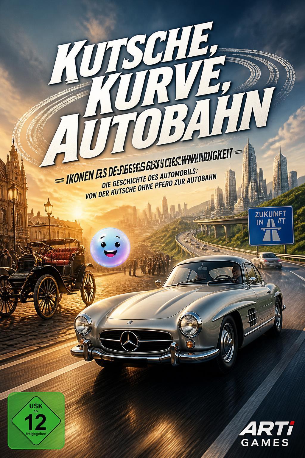 Kutsche, Kurve, Autobahn