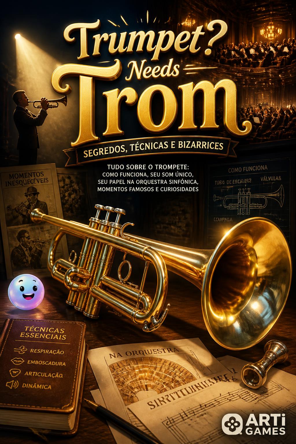 Trumpet? Needs trompete or clear reference).
    *   *Trom