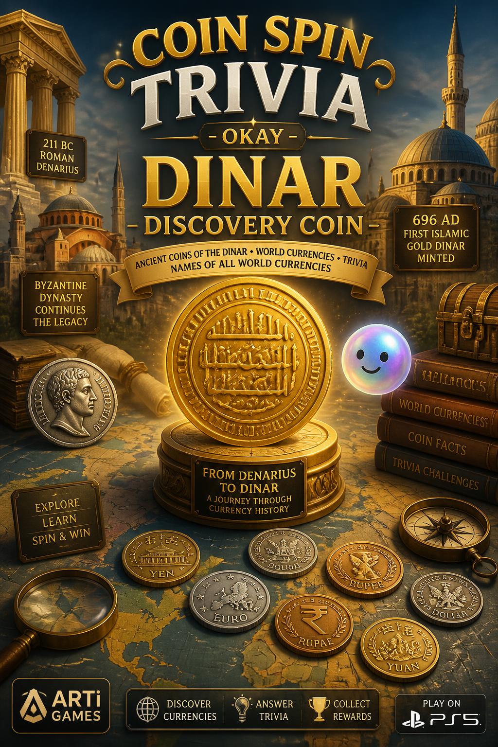 Coin Spin Trivia - Okay.
* Dinar Discovery Coin -