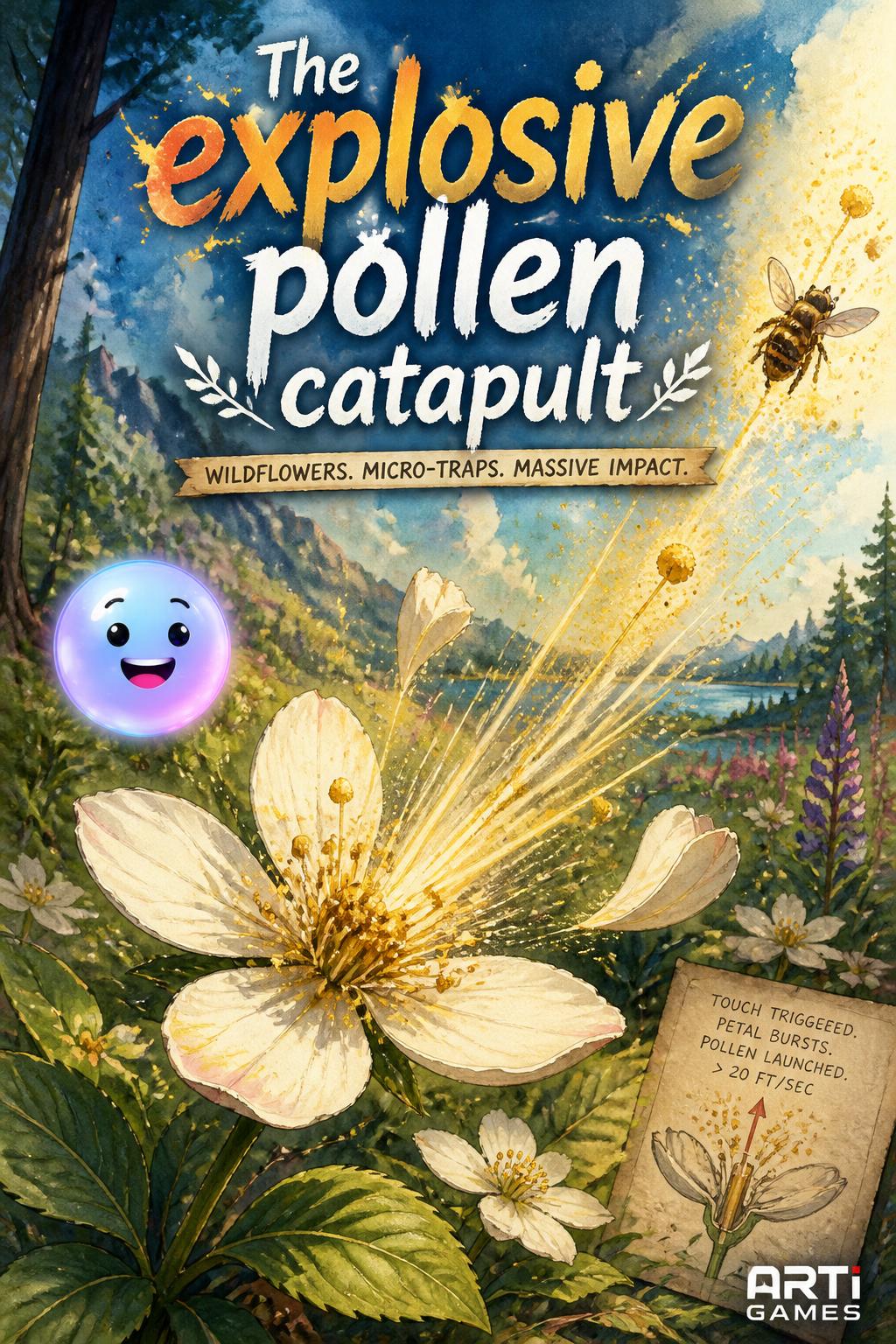 The explosive pollen catapult