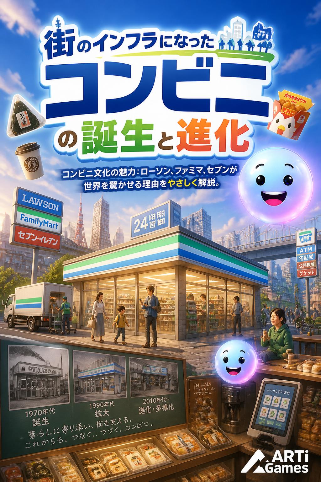 街のインフラになったコンビニの誕生と進化