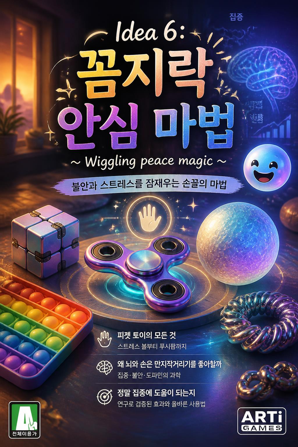 Idea 6:* 꼼지락 안심 마법 (Wiggling peace magic) -