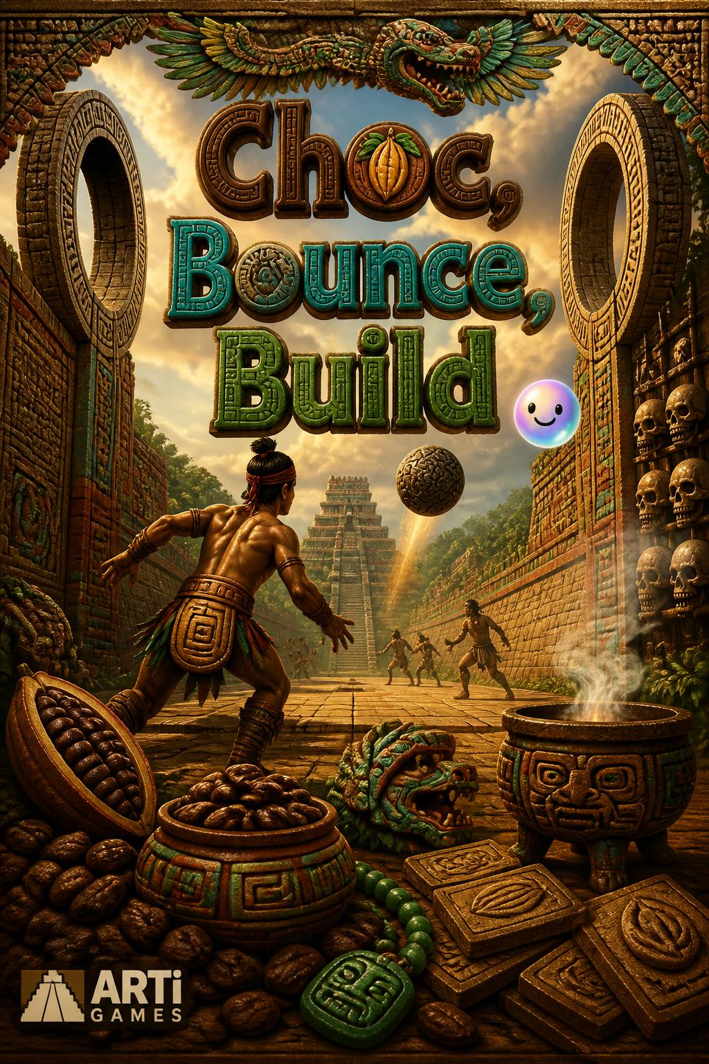 **
    *   Choc, Bounce, Build (3 words, very toy-like
