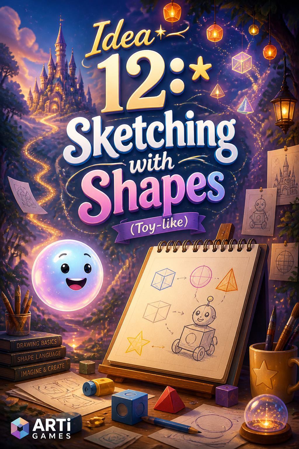 Idea 12:* Sketching with Shapes (Toy-like)
    *   *
