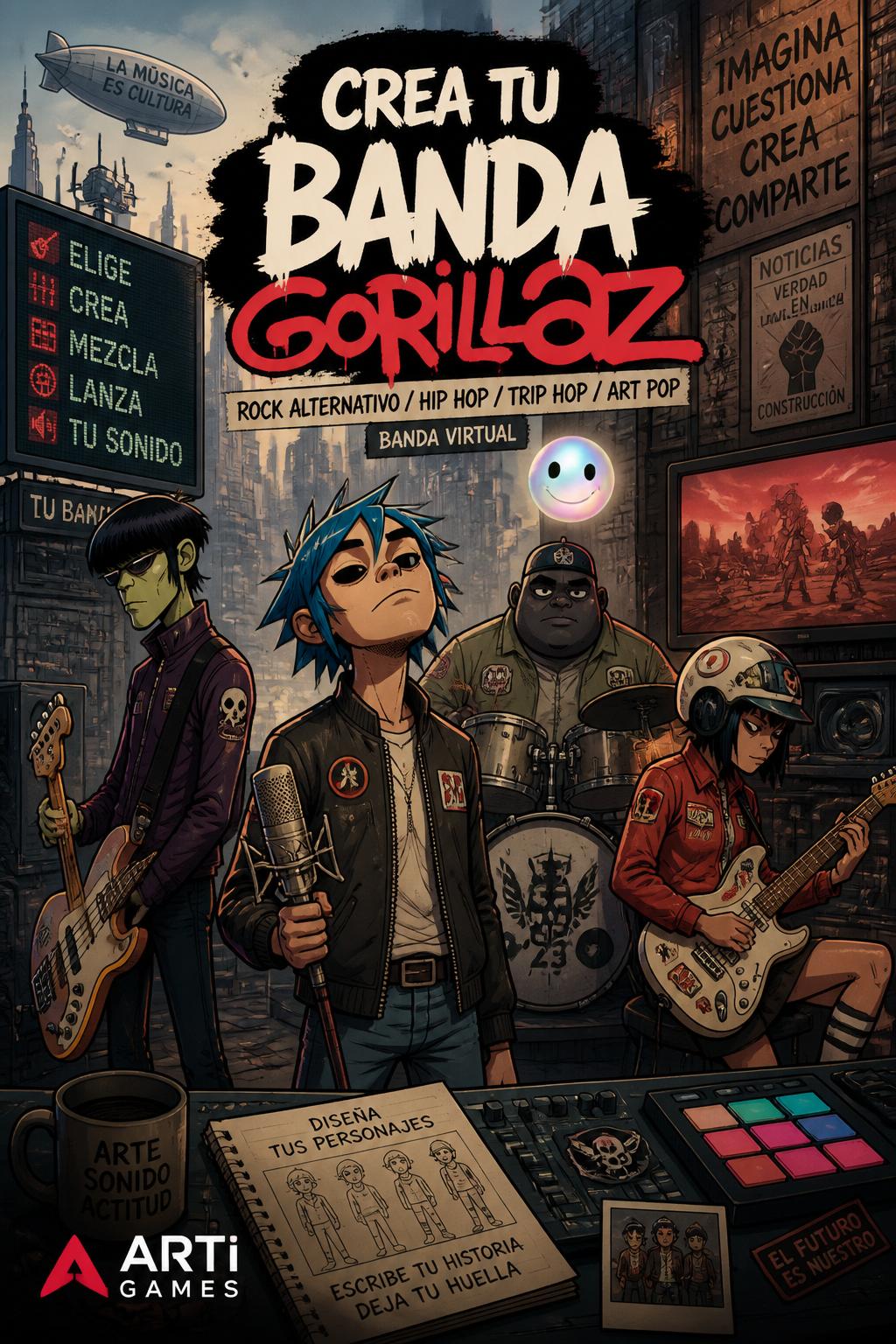 Crea Tu Banda Gorillaz