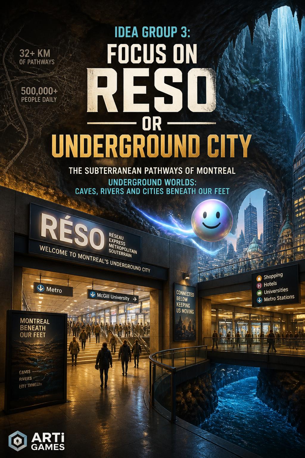 Idea Group 3: Focus on RESO or Underground City