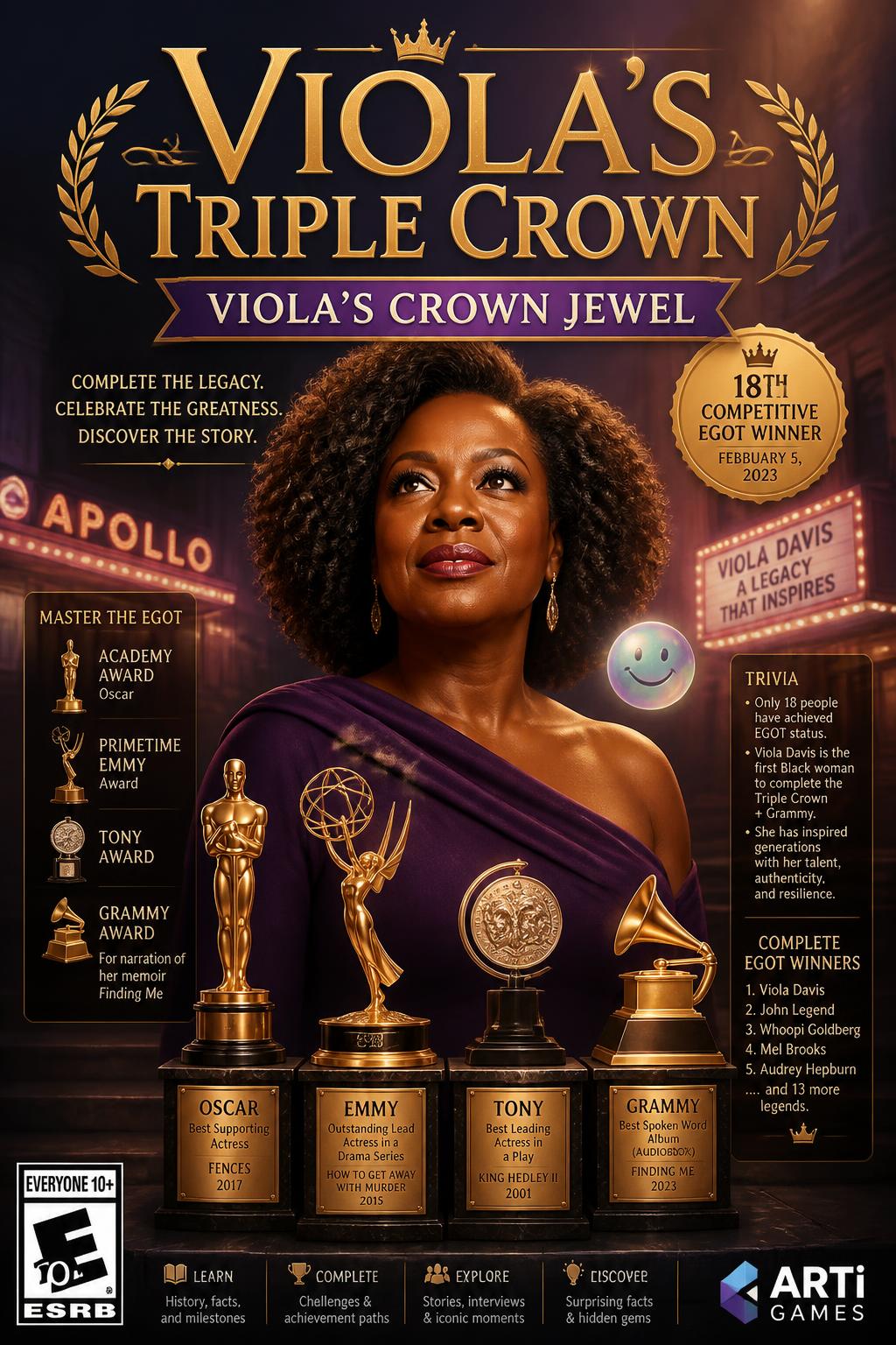 Viola Davis completes the acting triple crown