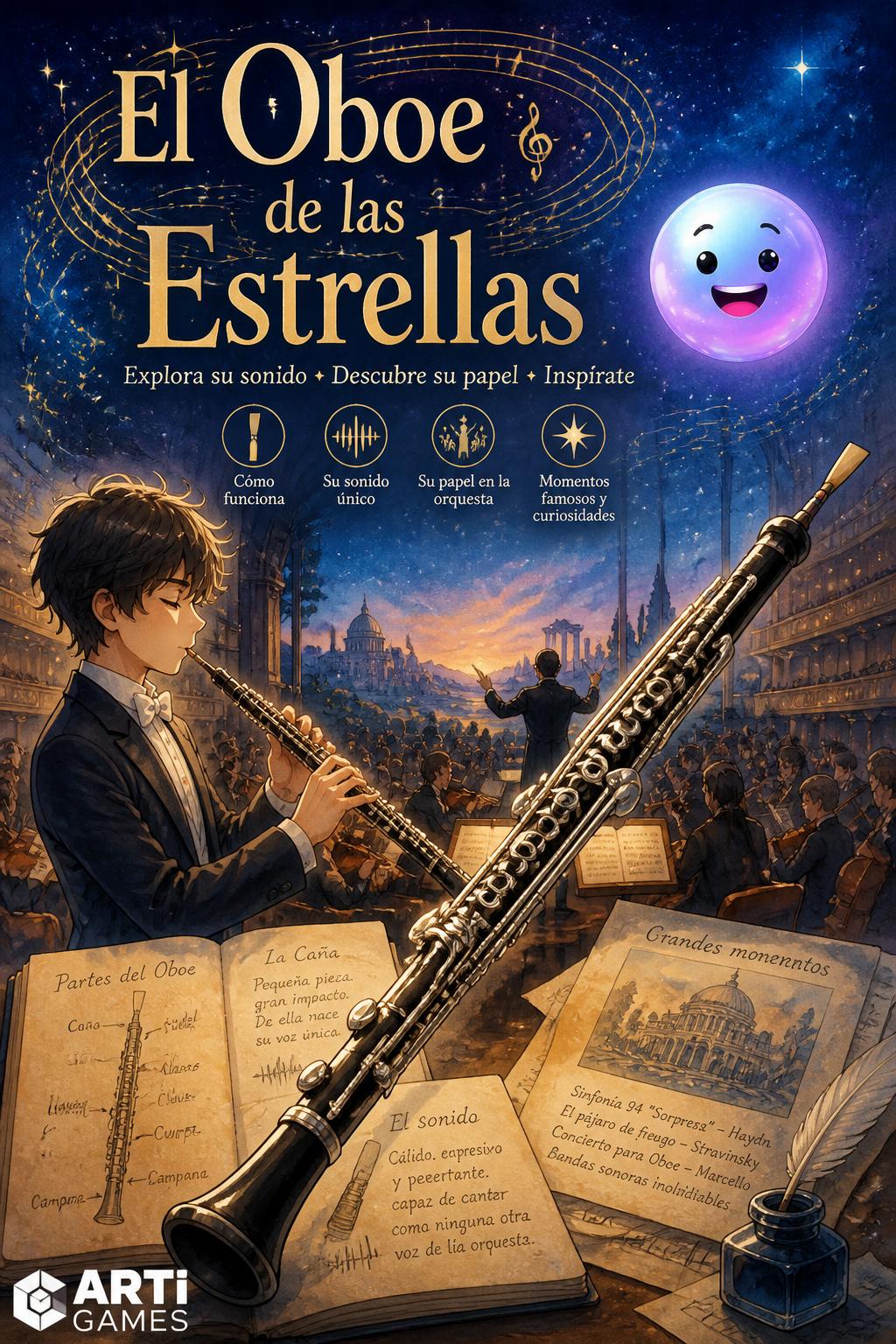 *   *El Oboe de las Estrellas* (5 words, too long -