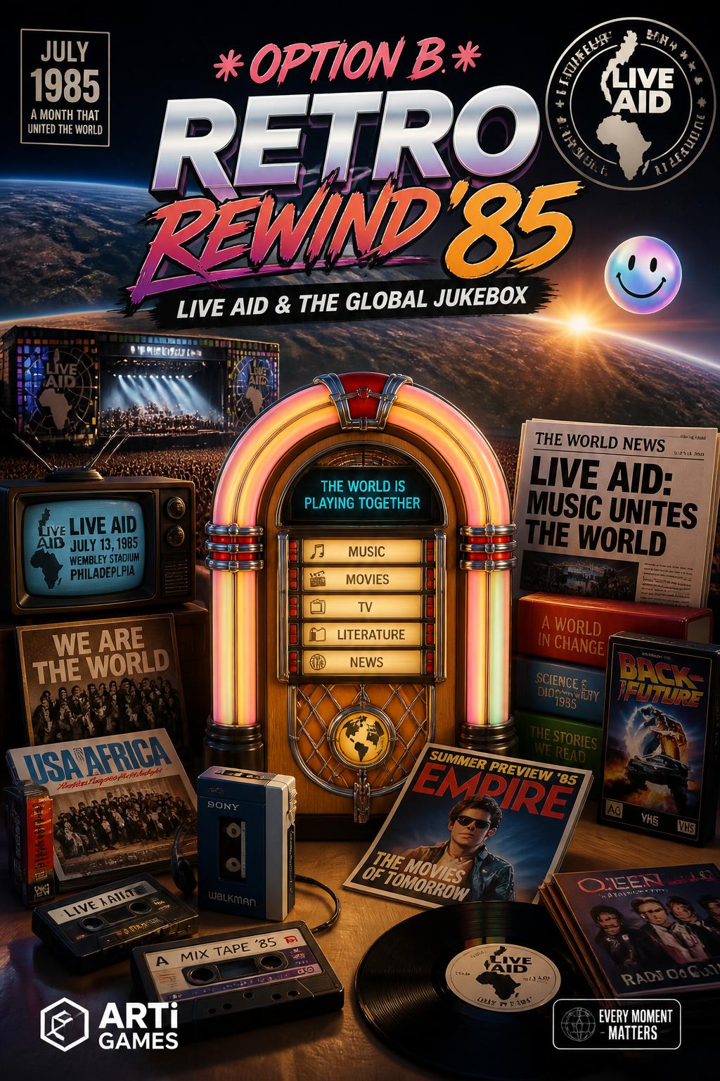 *Option B:* Retro Rewind '85 (A bit generic).
    *