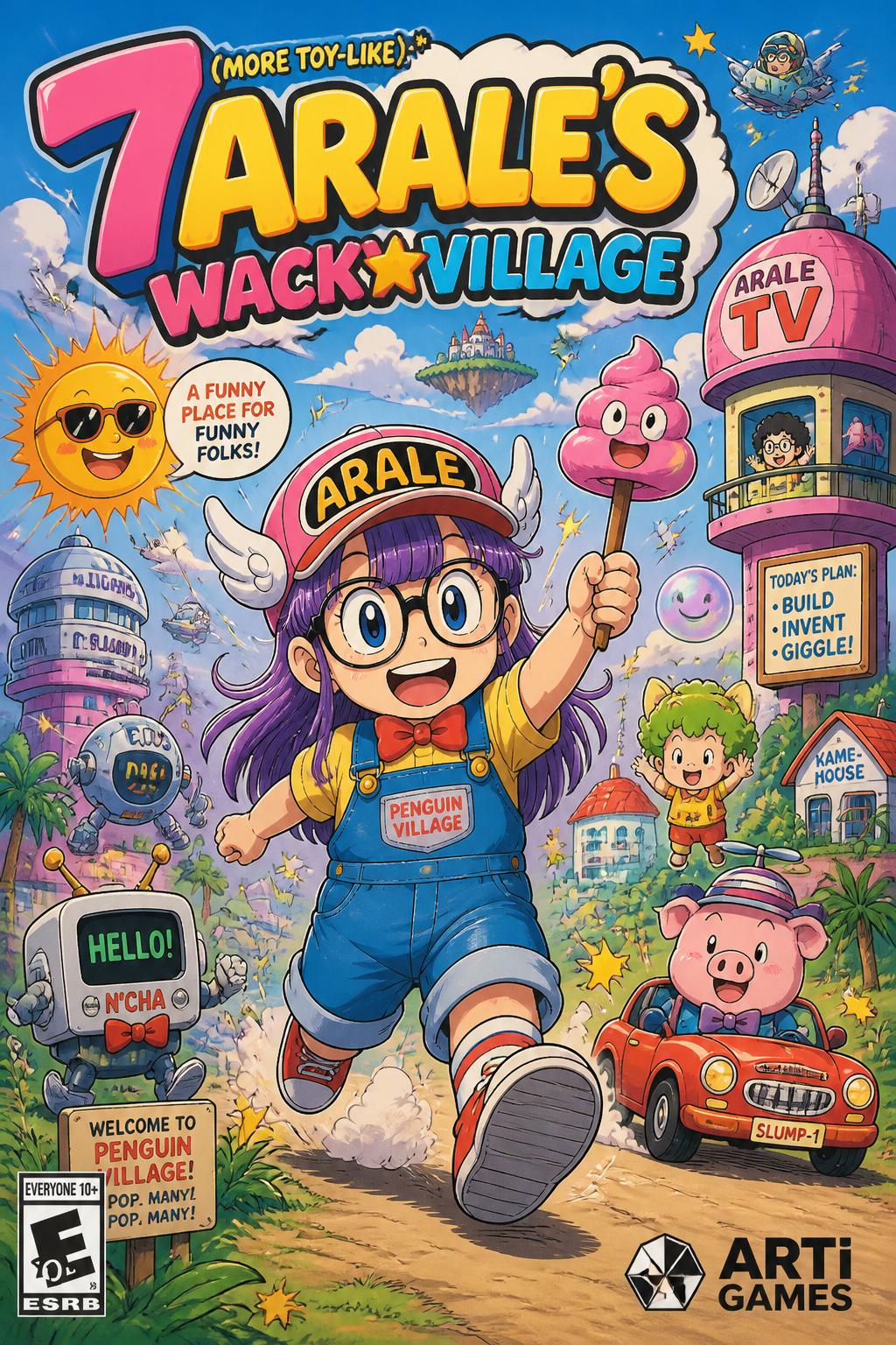 7 (More toy-like):* Arale's Wacky Village
