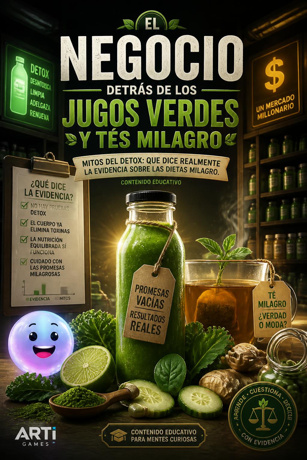 El negocio detrás de los jugos verdes y tés milagro