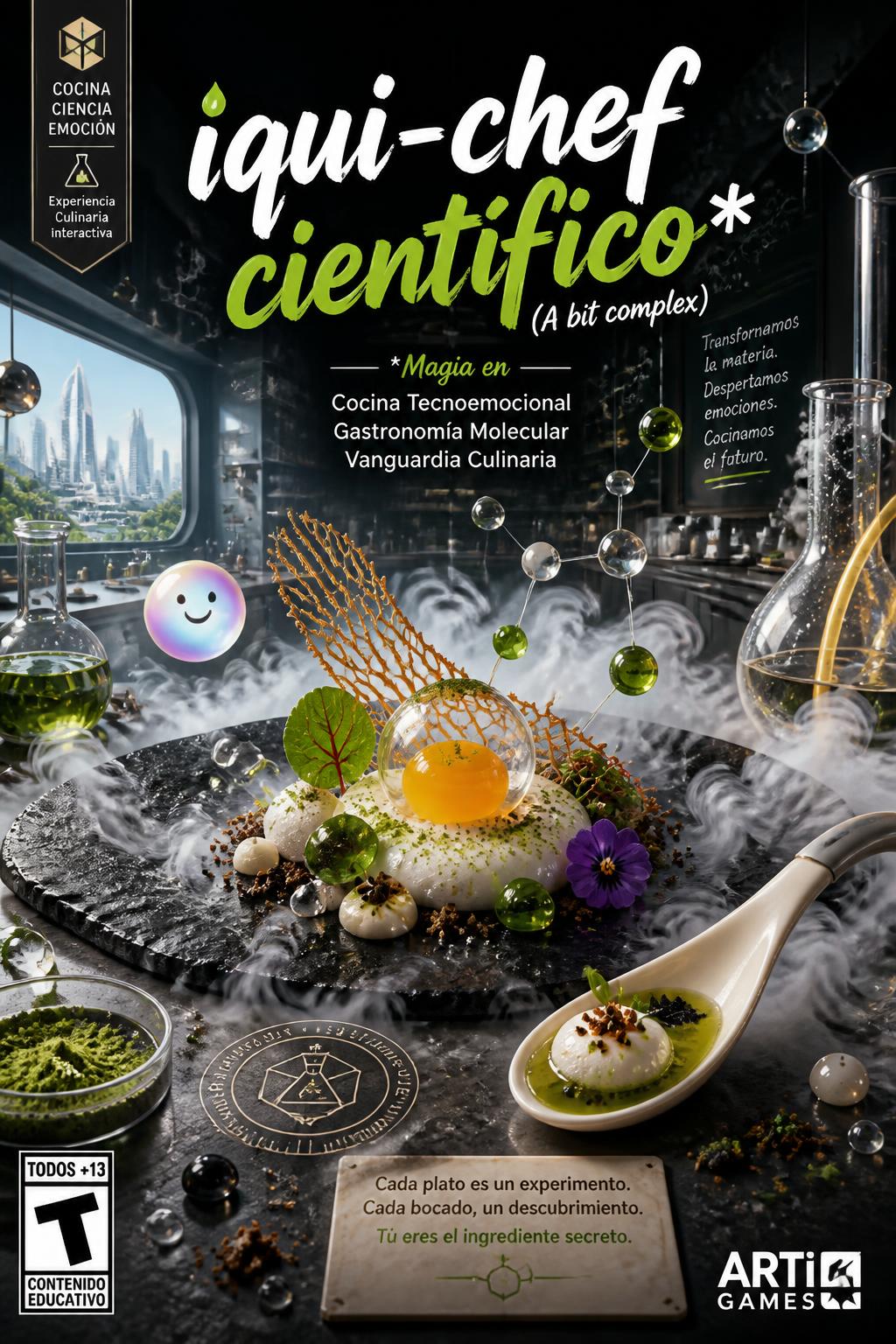 iqui-chef científico* (A bit complex)
    *   *Magia en