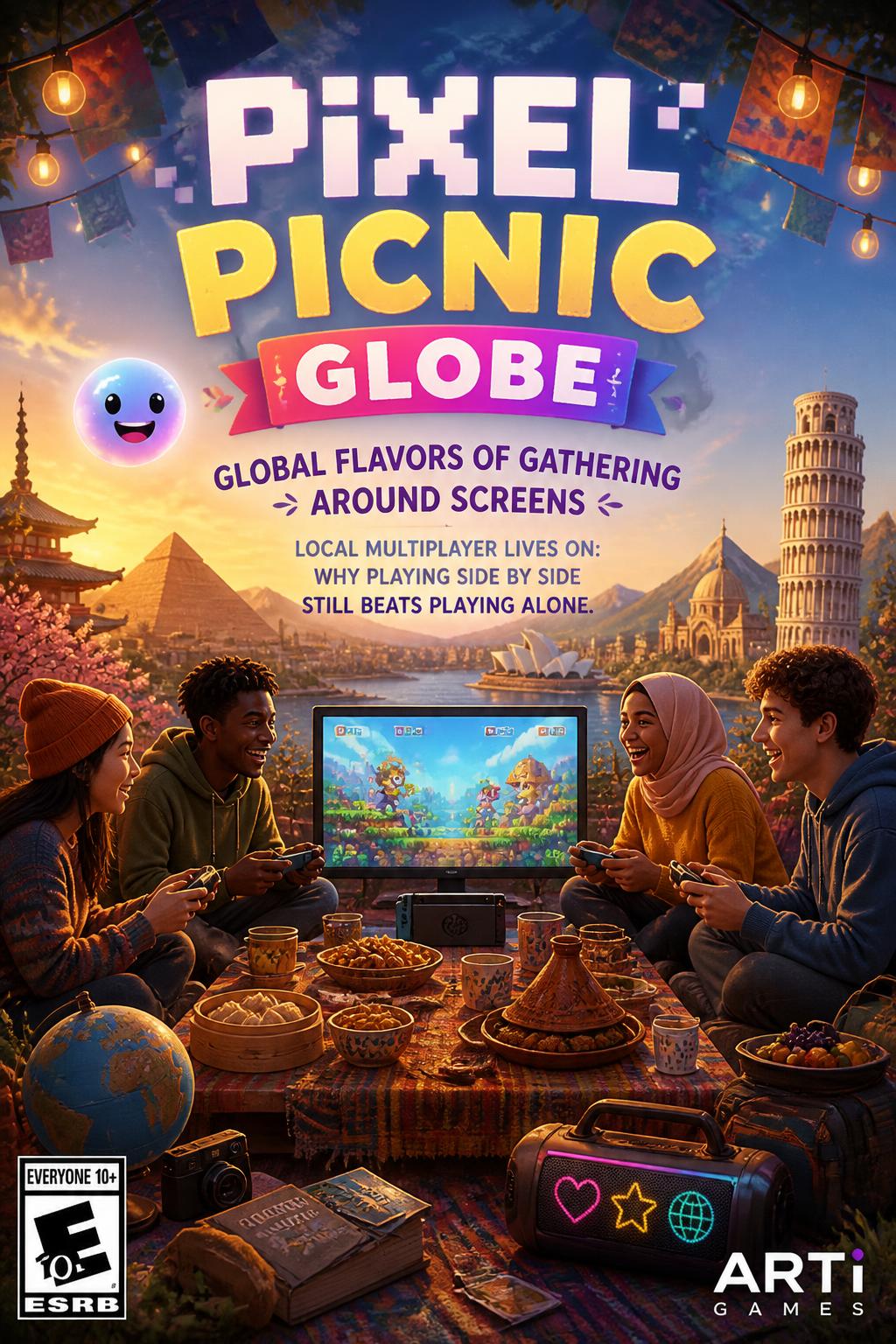 Pixel Picnic Globe