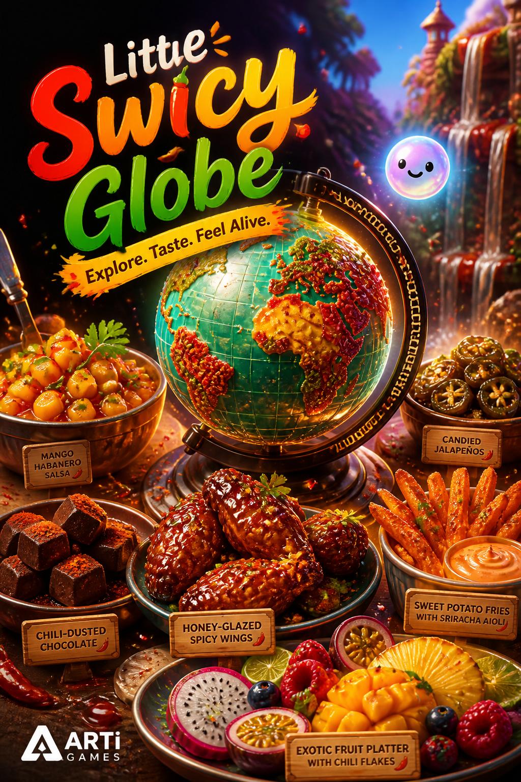 Little Swicy Globe (Cute, toy-like)
    *   