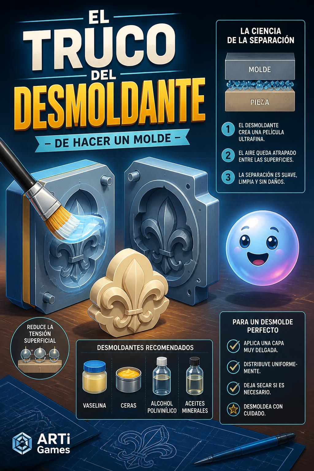 El truco del desmoldante