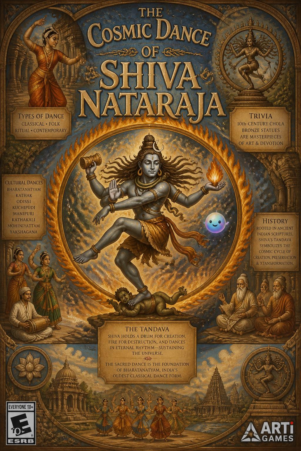 The cosmic dance of Shiva Nataraja
