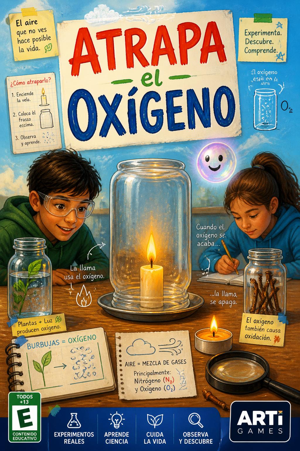 words.
    *   *Atrapa el Oxígeno* (Catch the Oxygen)