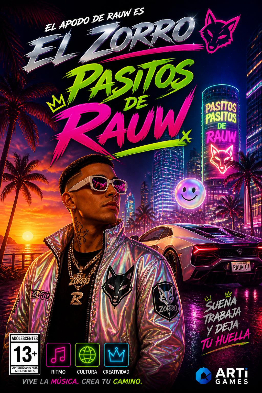 Rauw's nickname is El Zorro)
        *   Pasitos de Rauw (