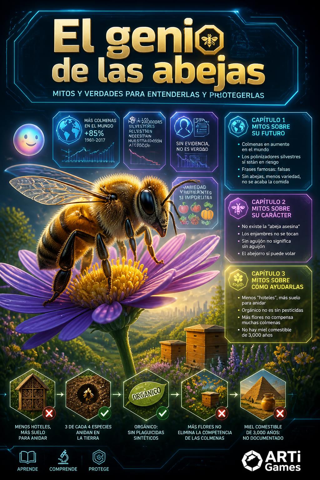 *El genio de las abejas* (4 words))
    *   *A