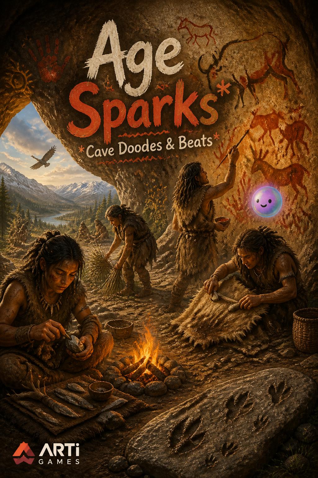 Age Sparks* (Playful)
    *   *Cave Doodles & Beats* (Fun
