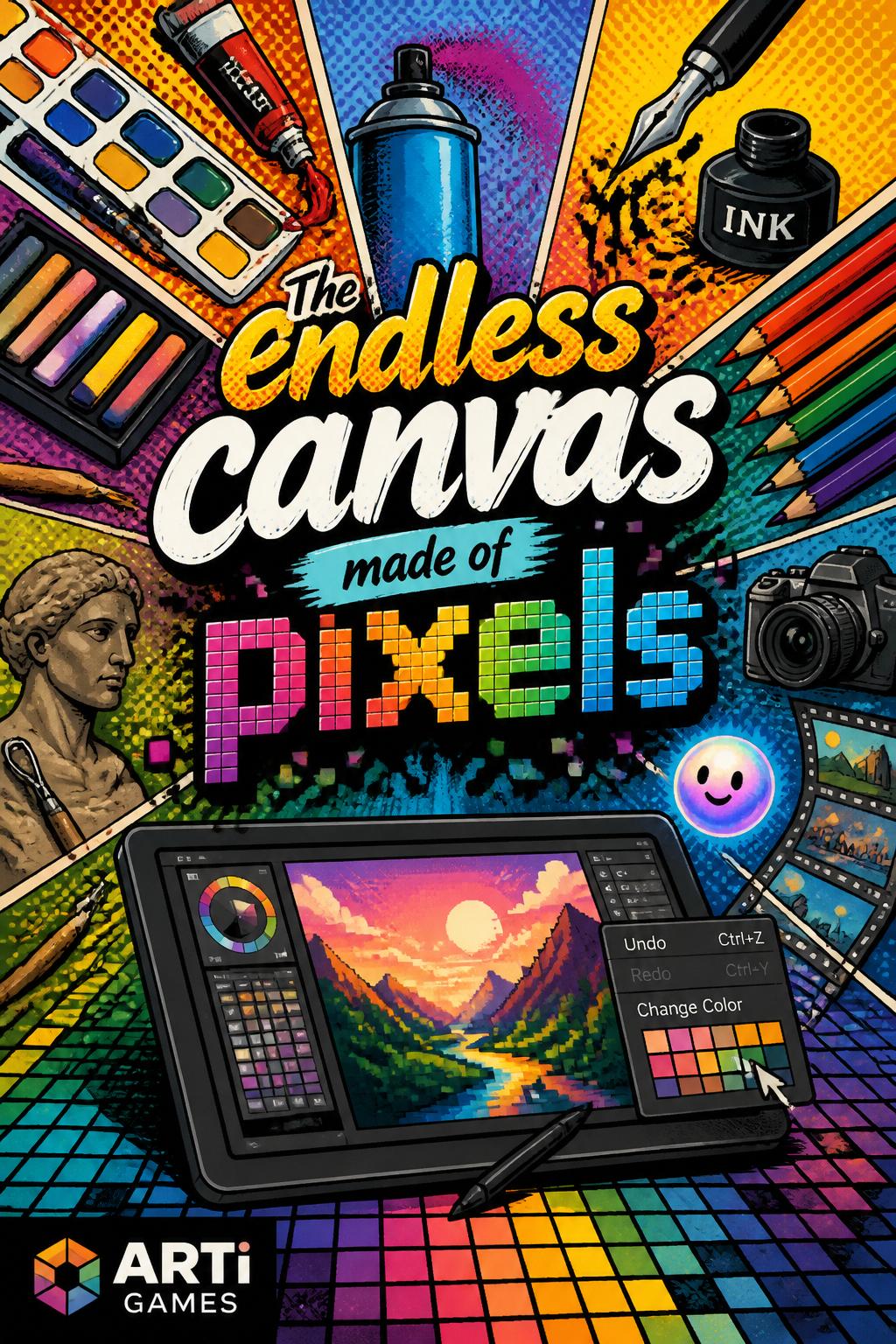 The endless canvas made of pixels