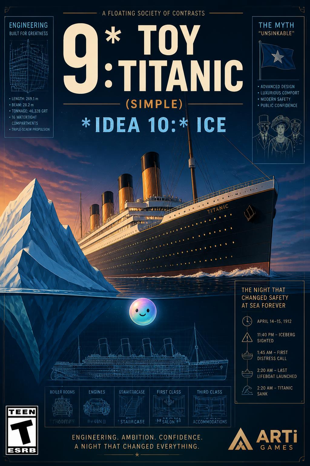 9:* Toy Titanic (Simple)
        *   *Idea 10:* Ice