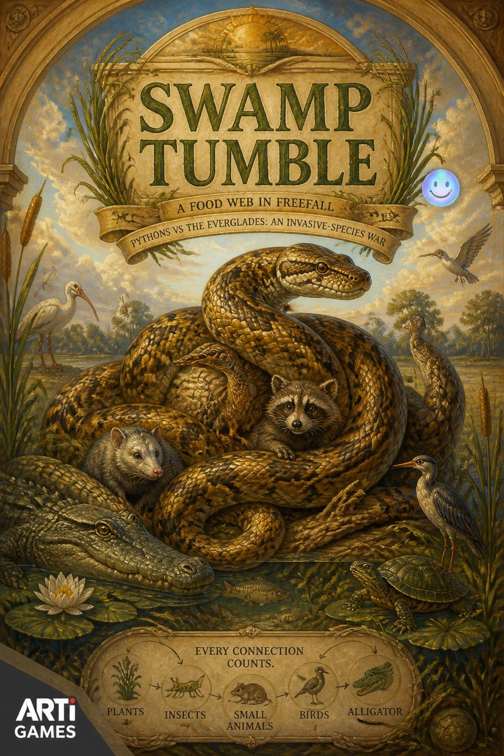 vibe):**
* *Swamp Tumble* (2 words) - Very toy-