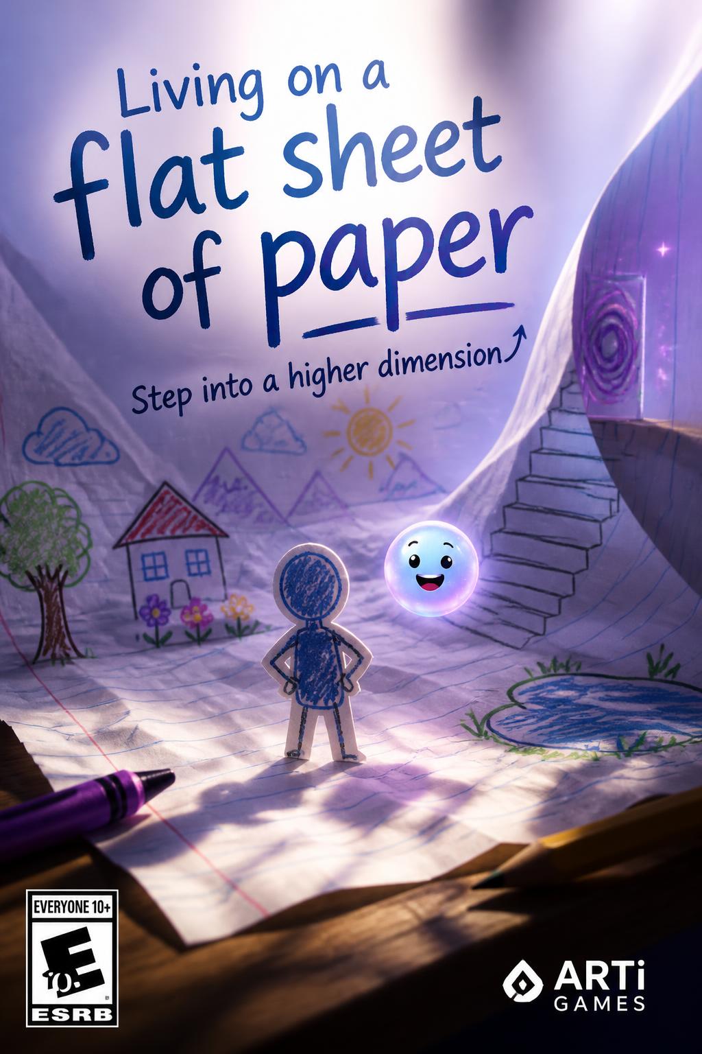 Living on a flat sheet of paper