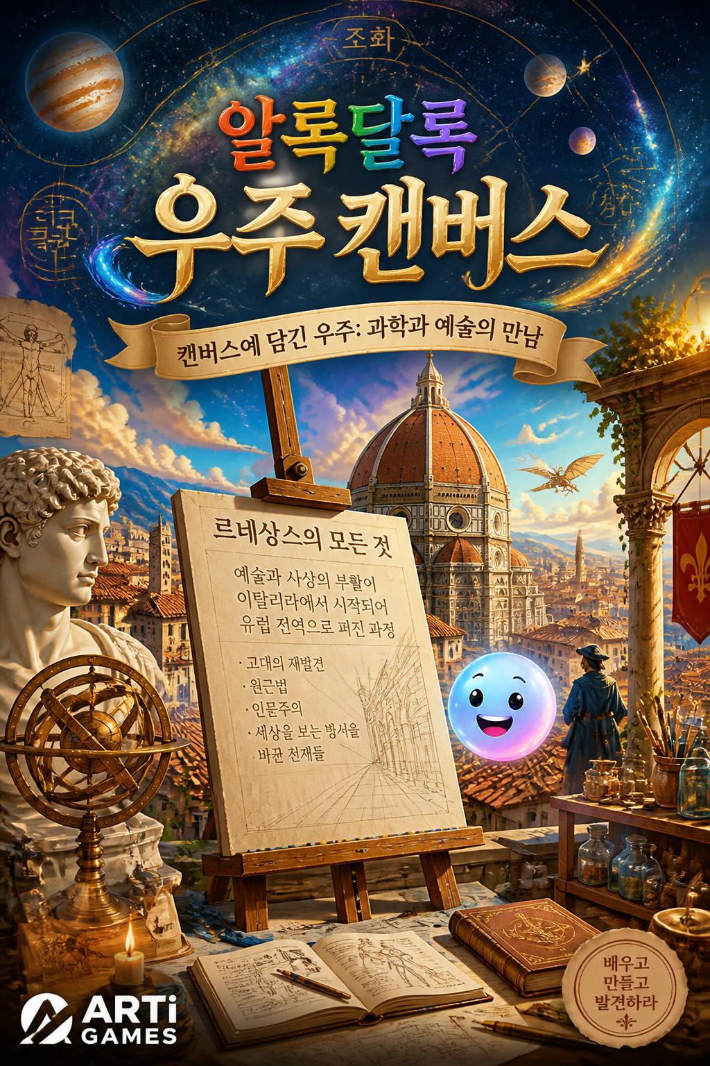 알록달록 우주 캔버스