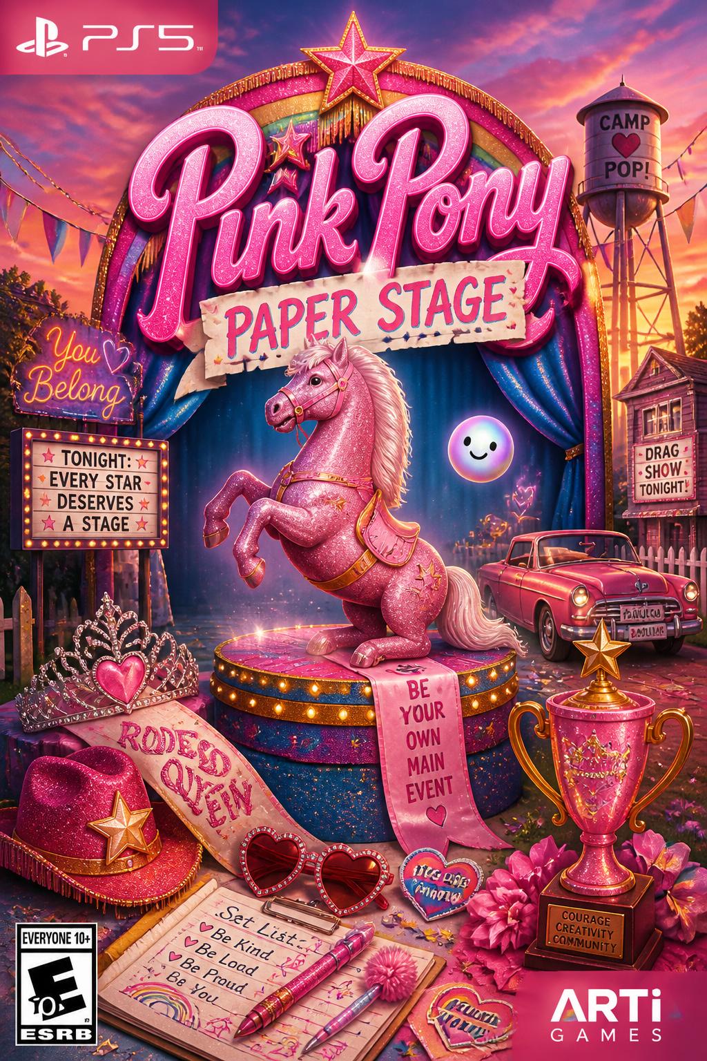 Pink Pony Paper Stage