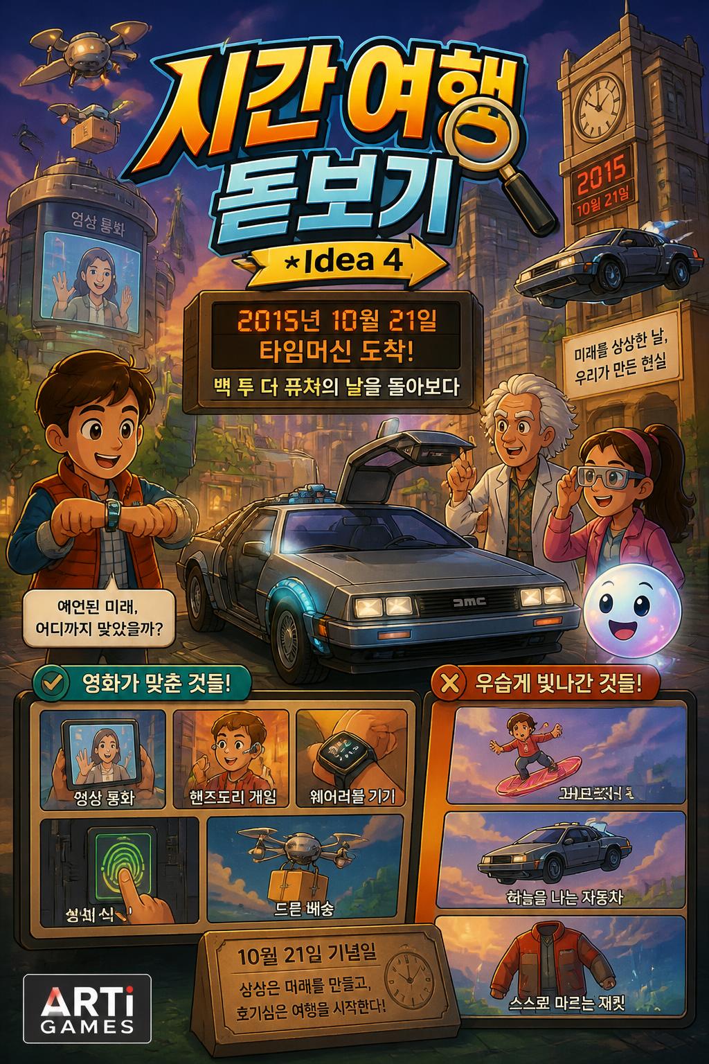 시간 여행 돋보기 (Time Travel Magnifying Glass)
* *Idea 4