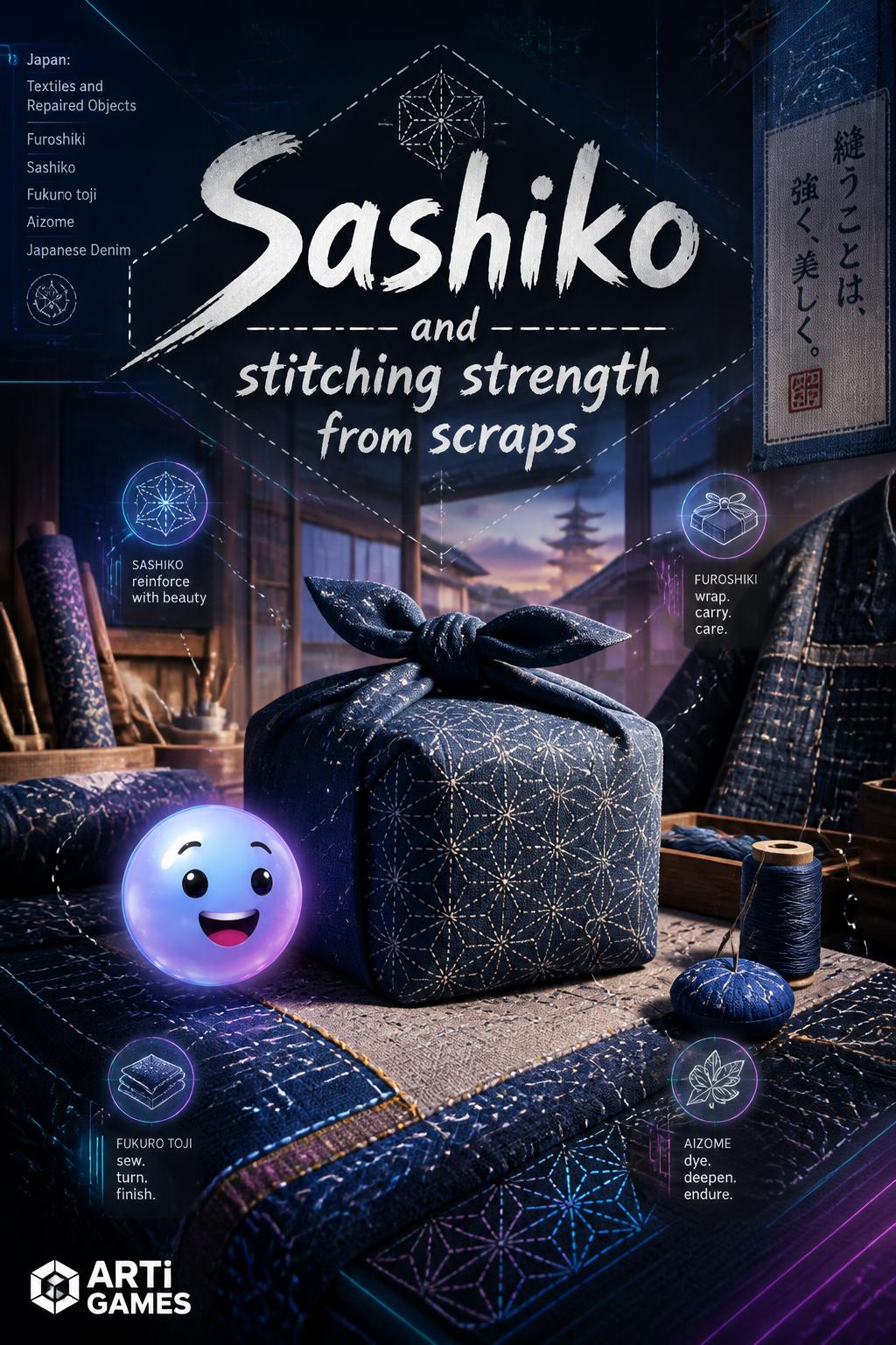 Sashiko and stitching strength from scraps
