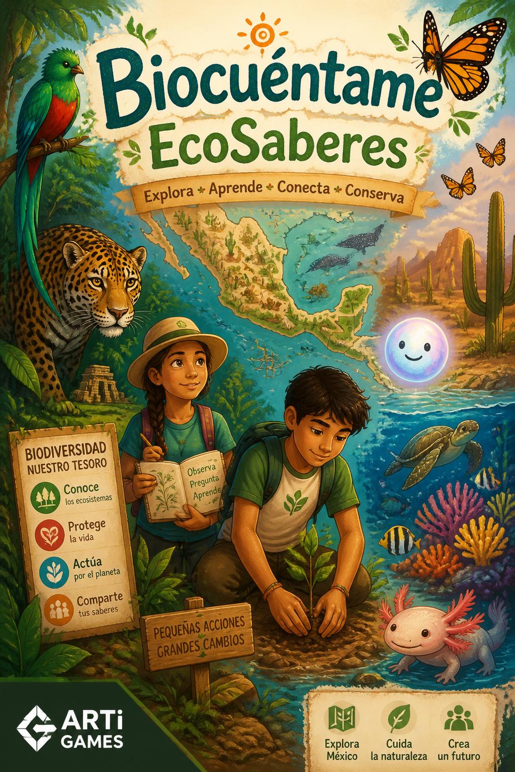 4 words, maybe Biocuéntame?)
        *   EcoSaberes