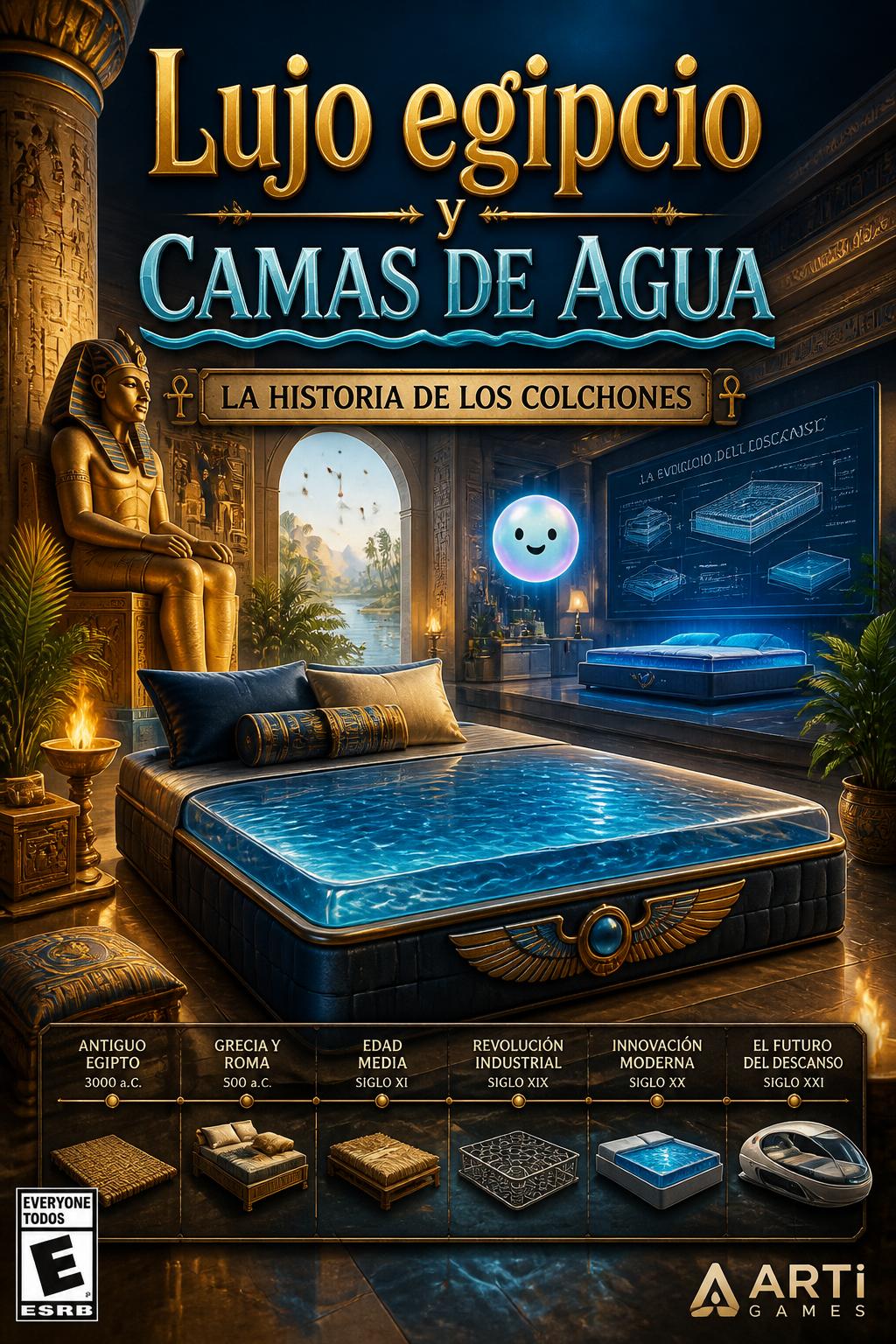 Lujo egipcio y camas de agua