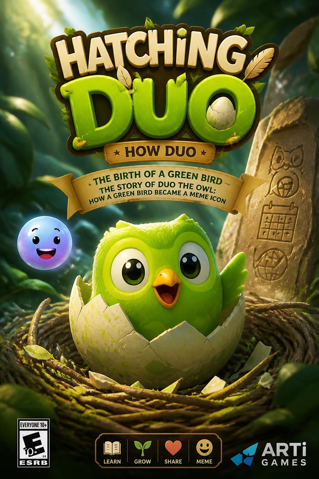 Hatching Duo (Simple, catchy, toy-like).
    *   How Duo