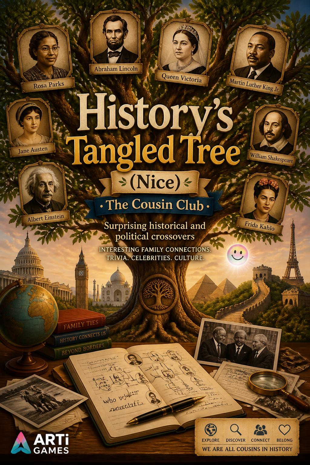History’s Tangled Tree (Nice)
        *   The Cousin Club (