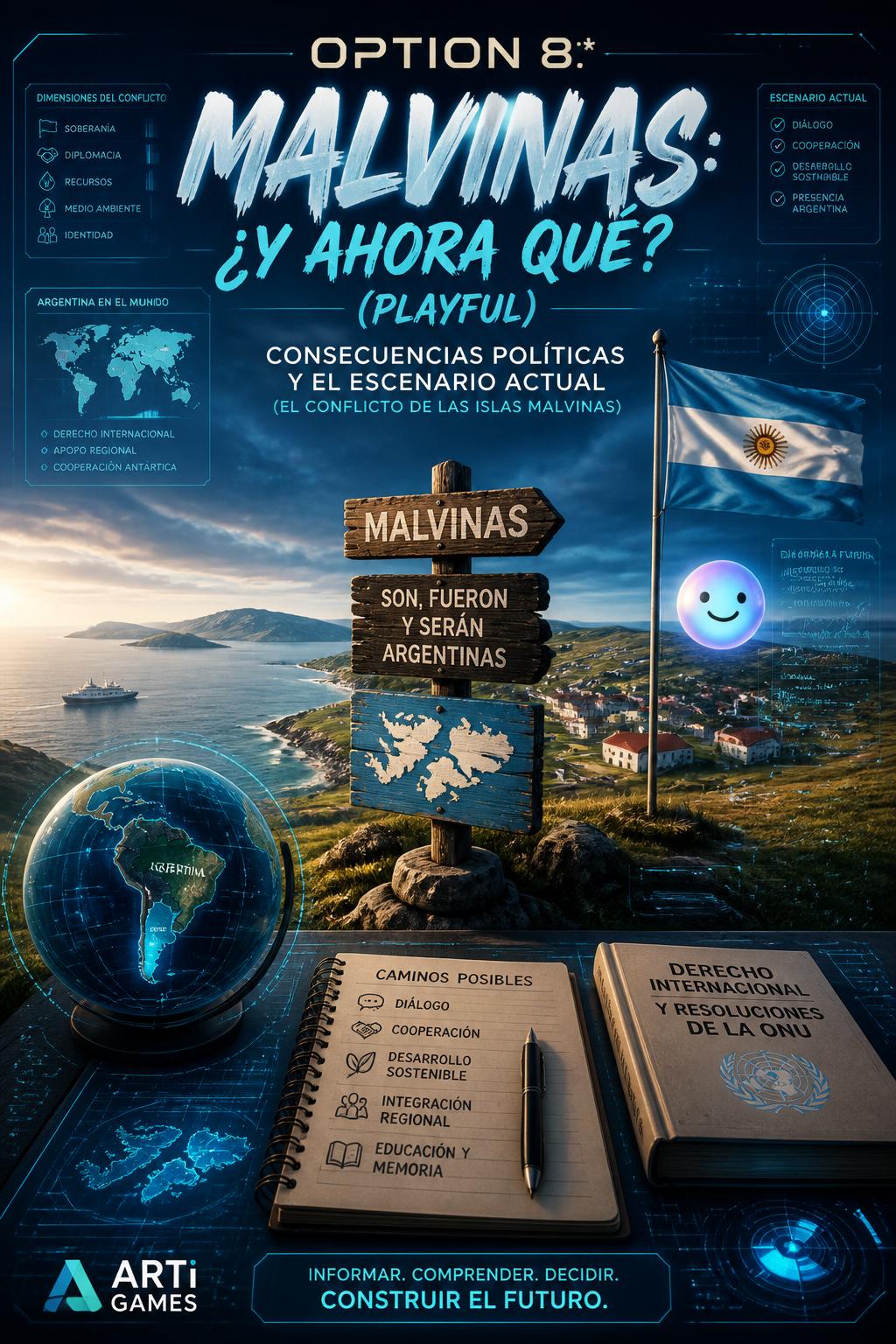 Option 8:* Malvinas: ¿Y Ahora Qué? (Playful
