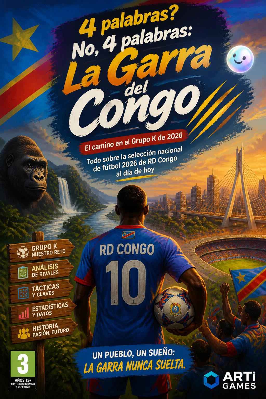 4 words? No, 4 words: La Garra del Congo).
*