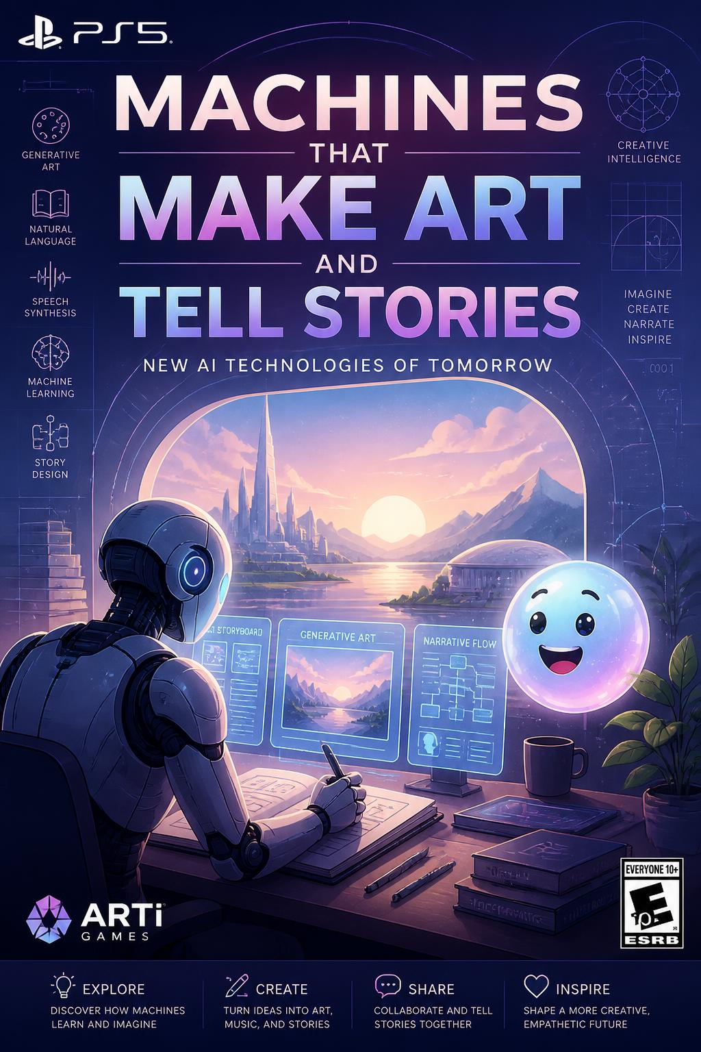 Machines that make art and tell stories