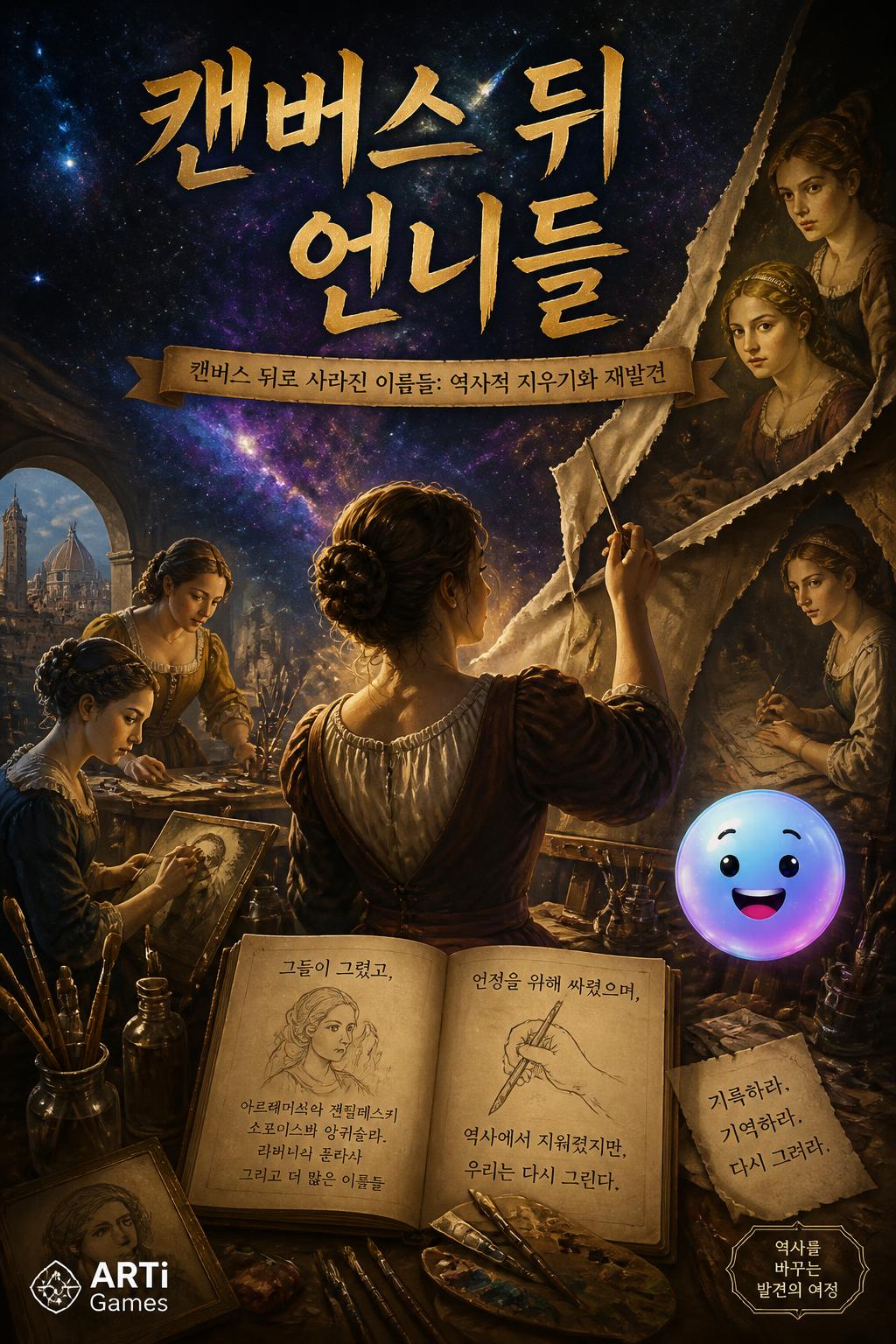 캔버스 뒤 언니들