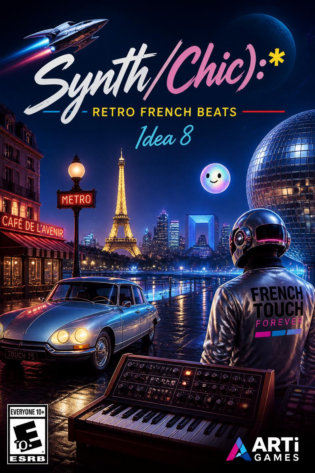 Synth/Chic):* Retro French Beats (3 words)
    *   *Idea 8